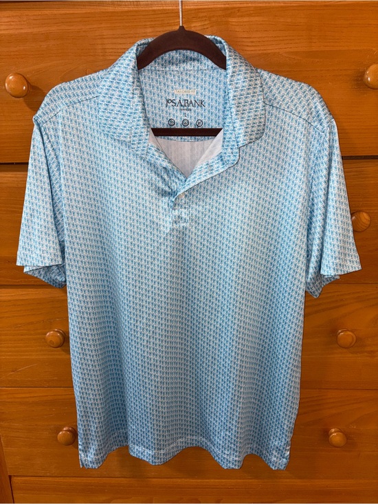 Jos. A. Bank Other - Jos. A. Bank Light Blue Micro-Pattern Polo
